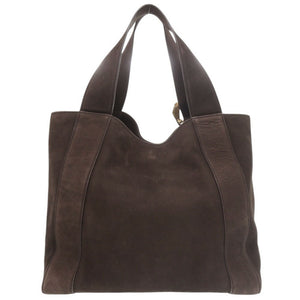 美品 グッチ 296877 ヌバックレザー ブラウン トートバッグ ハンドバッグ 0256【中古】GUCCI