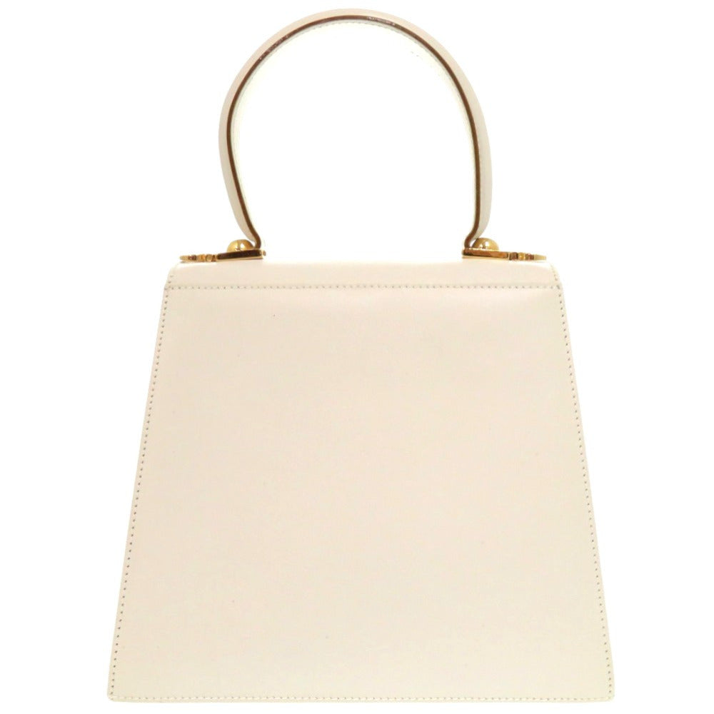美品 サルヴァトーレフェラガモ ガンチーニ O212193 レザー ホワイト 白 2WAY ハンドバッグ 0278【中古】Salvatore Ferragamo