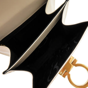 美品 サルヴァトーレフェラガモ ガンチーニ O212193 レザー ホワイト 白 2WAY ハンドバッグ 0278【中古】Salvatore Ferragamo
