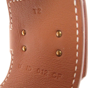 未使用 エルメス ケリーツイストGM ヴォースイフト ゴールド ゴールド金具 U刻印(2022年製) バングル 茶 0336 【中古】 HERMES