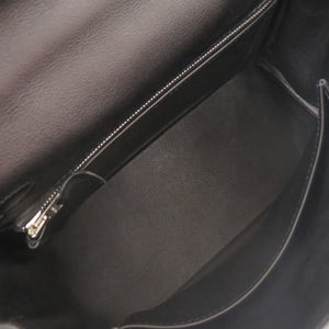 美品 エルメス ケリー25 内縫い ヴォースイフト ブラック シルバー金具 □L刻印(2008年製) ハンドバッグ 0344【中古】HERMES