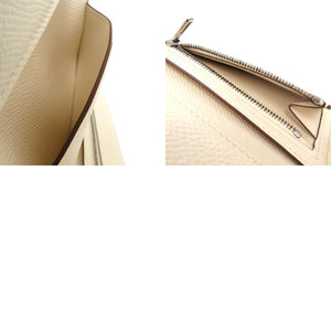 美品 エルメス ベアンコンビネ H082983CK ヴォーエプソン ジョーヌブッサン Z刻印(2021年製) 三つ折り財布 黄 0361【中古】HERMES