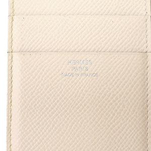 美品 エルメス ベアンコンビネ H082983CK ヴォーエプソン ジョーヌブッサン Z刻印(2021年製) 三つ折り財布 黄 0361【中古】HERMES