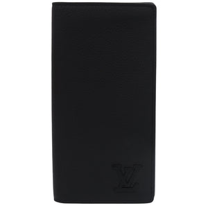 美品 ルイ ヴィトン ポルトフォイユ ブラザ NM LV アエログラム レザー ブラック ICタグ M69980 長財布 黒 LV 0363 【中古】 LOUIS VUITTON