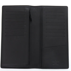 美品 ルイ ヴィトン ポルトフォイユ ブラザ NM LV アエログラム レザー ブラック ICタグ M69980 長財布 黒 LV 0363 【中古】 LOUIS VUITTON