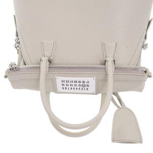 美品 メゾン マルジェラ 2WAY 5ACミニ S56WG0082 レザー グレージュ ショルダーバッグ 0376【中古】Maison Margiela