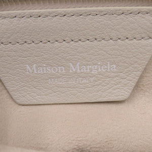 美品 メゾン マルジェラ 2WAY 5ACミニ S56WG0082 レザー グレージュ ショルダーバッグ 0376【中古】Maison Margiela