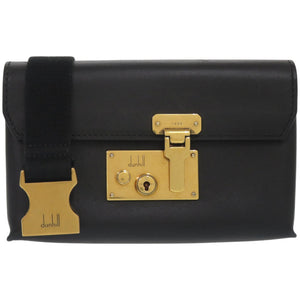 美品 ダンヒル ベルト クラッチ ロックベルト 3way レザー ゴールド金具 ブラック 黒 ショルダーバッグ 0377【中古】Dunhill