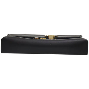 美品 ダンヒル ベルト クラッチ ロックベルト 3way レザー ゴールド金具 ブラック 黒 ショルダーバッグ 0377【中古】Dunhill
