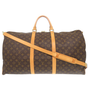 美品 ルイ ヴィトン キーポルバンドリエール60 モノグラム M41412 ブラウン ボストンバッグ LV 0390【中古】LOUIS VUITTON