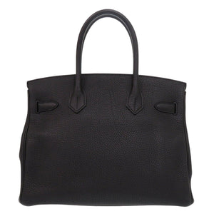 新品同様 エルメス バーキン30 トゴ ブラック シルバー金具 X刻印 ハンドバッグ 黒 0431【中古】HERMES