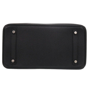 新品同様 エルメス バーキン30 トゴ ブラック シルバー金具 X刻印 ハンドバッグ 黒 0431【中古】HERMES