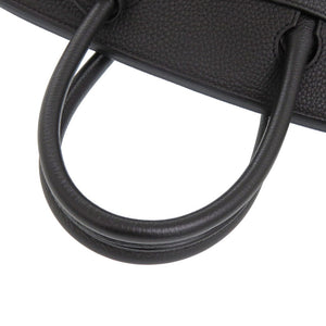 新品同様 エルメス バーキン30 トゴ ブラック シルバー金具 X刻印 ハンドバッグ 黒 0431【中古】HERMES