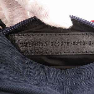 美品 バレンシアガ WHEEL 569978 ナイロン ネイビー ウエストバッグ 0439【中古】BALENCIAGA
