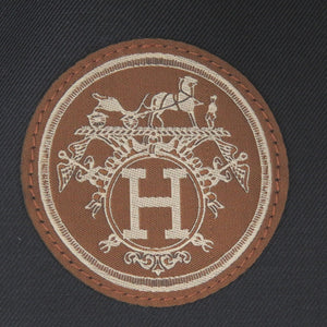 新品同様 エルメス キャスケット セリエ 麻 コットン ポリエステル マリン マロン ネイビー 帽子 0448【中古】HERMES