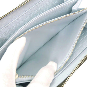 未使用 ルイ ヴィトン ジッピーウォレット モノグラム M11776 IC ウォッシュド ブルー ラウンドファスナー 長財布 LV 0449【中古】LOUIS VUITTON