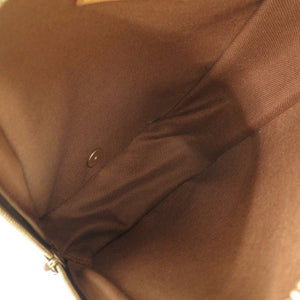 ルイ ヴィトン ポシェット ガンジュ モノグラム M51870 ブラウン ボディバッグ ウエストバッグ LV 0484【中古】LOUIS VUITTON