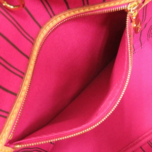 美品 ルイ ヴィトン ネヴァーフルPM ポーチ付 モノグラム ピヴォワンヌ M41245 トートバッグ LV 0487【中古】LOUIS VUITTON