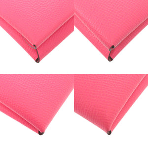 新品同様 エルメス カルヴィデュオ ヴォーエプソン ローズアザレ ピンク U刻印(2022年製) コインケース 財布 0488【中古】HERMES