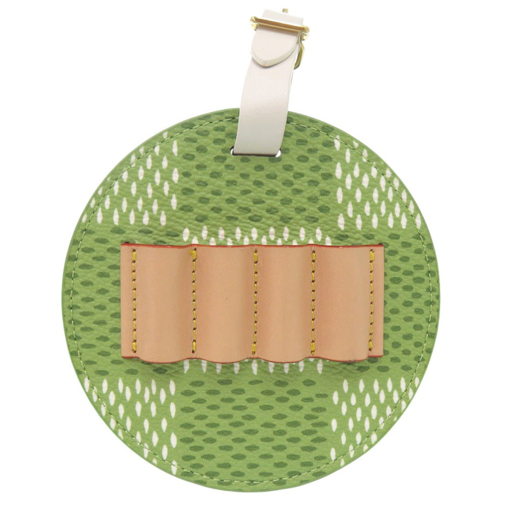 未使用品 ルイ ヴィトン LV バッグ タグ ゴルフティ－ ダミエ チャーム GI1063 ダミエキャンバス レザー グリーン LV 0499【中古】LOUIS VUITTON