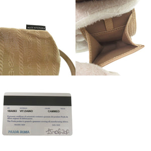 美品 プラダ 2Way ハンドバッグ 1BA063 ゴールド金具 レザー カメオ CAMMEO ベージュ ショルダーバッグ 0518【中古】PRADA