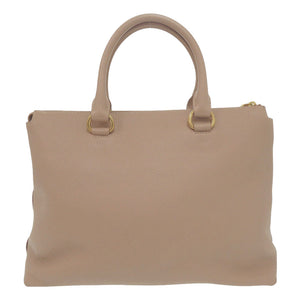 美品 プラダ 2Way ハンドバッグ 1BA063 ゴールド金具 レザー カメオ CAMMEO ベージュ ショルダーバッグ 0518【中古】PRADA