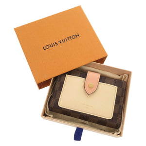 ルイ ヴィトン ポルトフォイユ ジュリエット ダミエ N60380 IC ブラウン 二つ折り財布 LV 0520【中古】LOUIS VUITTON
