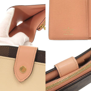 ルイ ヴィトン ポルトフォイユ ジュリエット ダミエ N60380 IC ブラウン 二つ折り財布 LV 0520【中古】LOUIS VUITTON