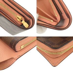 ルイ ヴィトン ポルトフォイユ ジュリエット ダミエ N60380 IC ブラウン 二つ折り財布 LV 0520【中古】LOUIS VUITTON