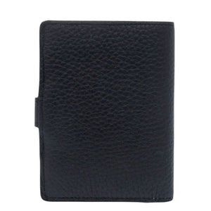 新品同様 ルイ ヴィトン カプシーヌ コンパクト ヴェルティカル M81561 トリヨンレザー ブラック 二つ折り財布 黒 LV 0522【中古】LOUIS VUITTON