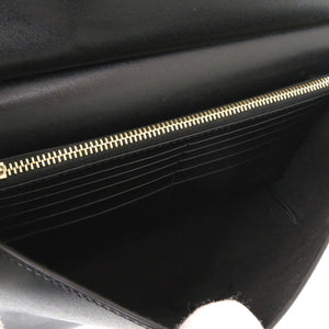 美品 サルヴァトーレフェラガモ ヴァラリボン レザー ブラック ショルダーバッグ 黒 0529【中古】Salvatore Ferragamo