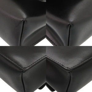 美品 サルヴァトーレフェラガモ ヴァラリボン レザー ブラック ショルダーバッグ 黒 0529【中古】Salvatore Ferragamo