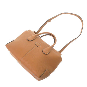 新品同様 トッズ DI スモール レザー ブラウン 2WAY ハンドバッグ ショルダーバッグ 0536【中古】TOD’S
