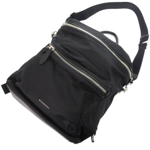 美品 バーバリー 4064913 ナイロン アクリル ポリアミド ブラック 黒 リュック デイパック 0537【中古】BURBERRY