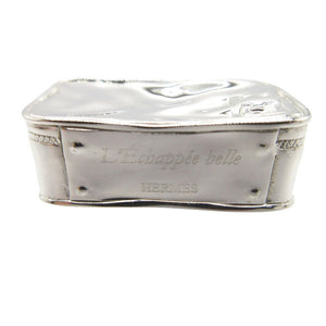 新品同様 エルメス カデナ 美しき逃避行 Le chappee belle 2009 チャーム トランク キーホルダー メタル シルバー 0539【中古】HERMES