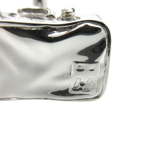 新品同様 エルメス カデナ 美しき逃避行 Le chappee belle 2009 チャーム トランク キーホルダー メタル シルバー 0539【中古】HERMES