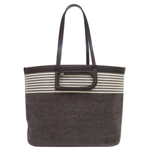美品 デルボー DtoD MM キャンバス レザー ブラウン 2way トートバッグ 0549【中古】DELVAUX