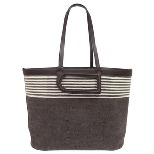 美品 デルボー DtoD MM キャンバス レザー ブラウン 2way トートバッグ 0549【中古】DELVAUX
