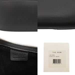 新品同様 ザ ロウ HALF MOON ハーフムーン W1249 L52 レザー ブラック ハンドバッグ 黒 0551【中古】THE ROW