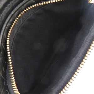 美品 バーバリー カメラバッグ TBモノグラム 8015241 レザー ブラック ショルダーバッグ 黒 0552【中古】BURBERRY