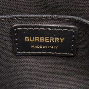 美品 バーバリー カメラバッグ TBモノグラム 8015241 レザー ブラック ショルダーバッグ 黒 0552【中古】BURBERRY
