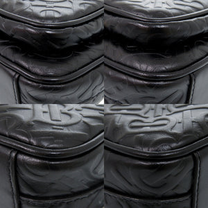 美品 バーバリー カメラバッグ TBモノグラム 8015241 レザー ブラック ショルダーバッグ 黒 0552【中古】BURBERRY