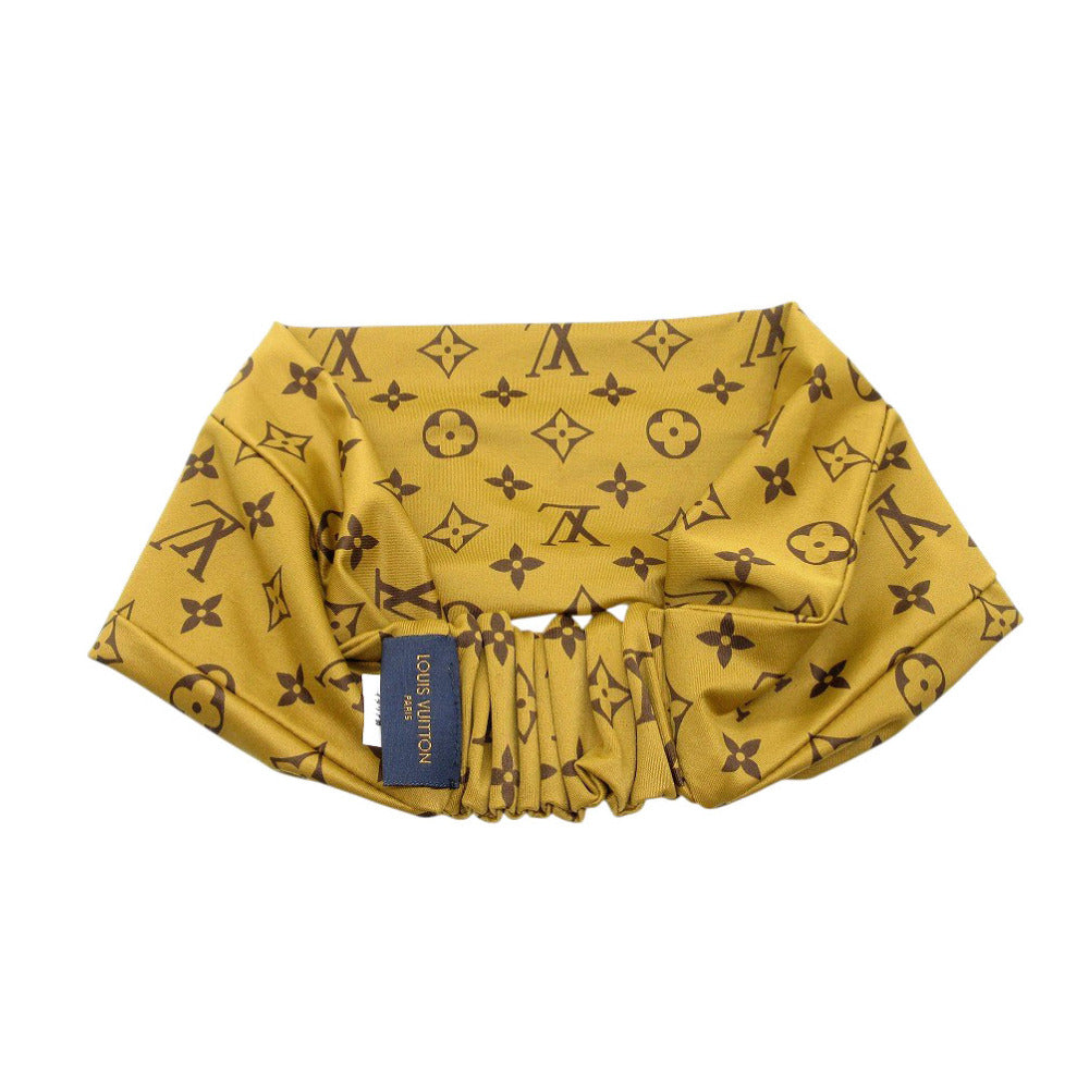 美品 ルイ ヴィトン モノグラムリバース M76891 ブラウン ヘアバンド LV 0556【中古】LOUIS VUITTON