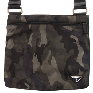 美品 プラダ 迷彩 カモフラージュ VA0886 テスート カーキ ショルダーバッグ 0563 【中古】 PRADA メンズ