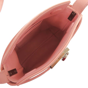 美品 サルヴァトーレフェラガモ Hug ガンチーニ GG220630 レザー ピンク ショルダーバッグ 0567【中古】Salvatore Ferragamo