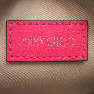 未使用 ジミーチュウ ジェイシー ラウンド コインパース レザー ドラゴン ピンク コインケース 財布 0571【中古】JIMMY CHOO