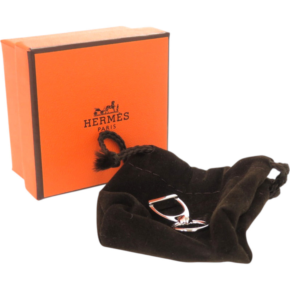 未使用 エルメス エトリエ スカーフリング メタル 銀 シルバー 0576【中古】HERMES