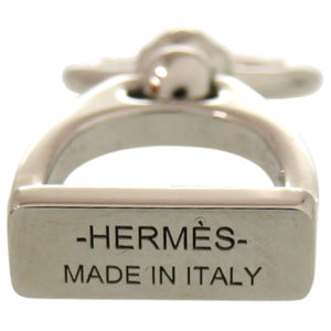 未使用 エルメス エトリエ スカーフリング メタル 銀 シルバー 0576【中古】HERMES