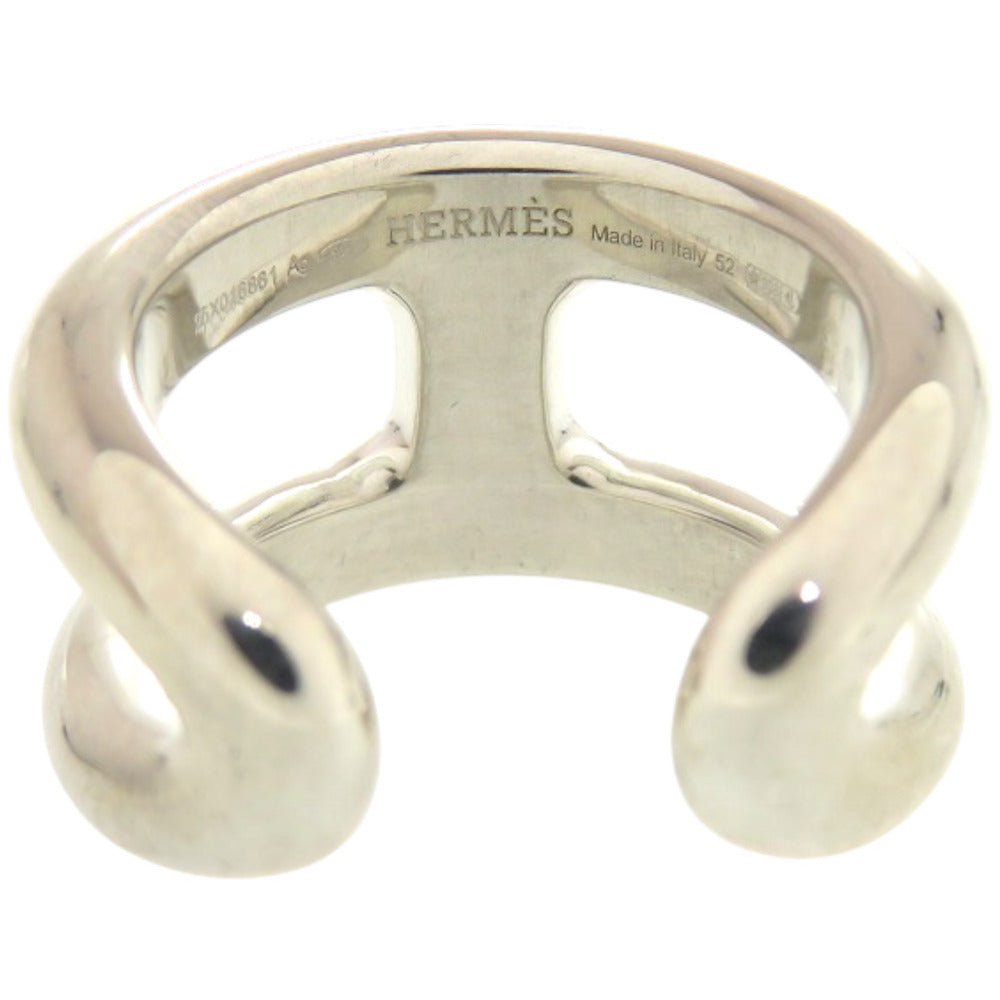 新品同様 エルメス オスモズ PM 25X016861 シルバー925 約12号 シルバー リング 指輪 0579【中古】HERMES