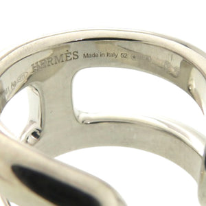 新品同様 エルメス オスモズ PM 25X016861 シルバー925 約12号 シルバー リング 指輪 0579【中古】HERMES